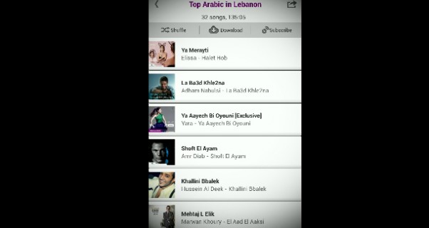 Music Nation - Elissa - Ya Mrayti - Number One - After 8 Weeks - Anghami