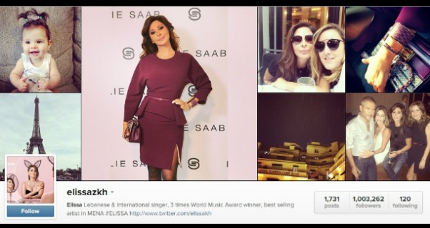 Music Nation - Elissa - Instagram - 8 Million Followers