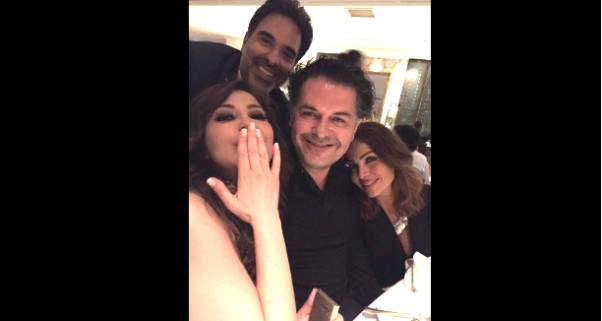 Music Nation - Elissa - Dinner - Ragheb Alama & Wife & MBC Family (2)