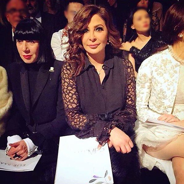 Music Nation - Elissa - Elie Saab Fashion Show - Paris (4)