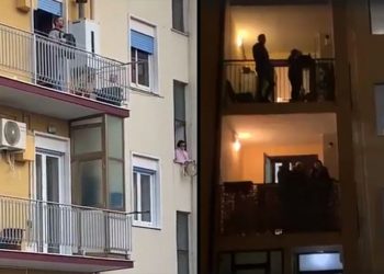 بالفيديو – إيطاليا تواجه كورونا بالغناء الجماعي من الشرفات خلال الحجر الصحي