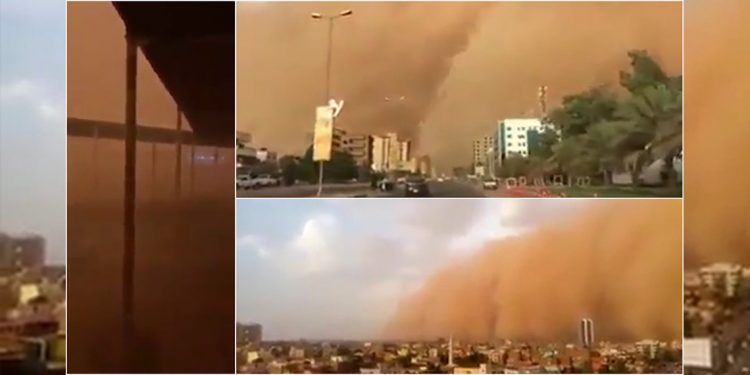 بالفيديو – “منخفض التنين” ينطلق من العراق بعاصفة رملية ضخمة تتجه نحو مصر، الأردن ولبنان!