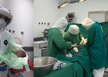 ولادة قيصرية ناجحة لمصابة بكورونا في لبنان داخل مستشفى الحريري