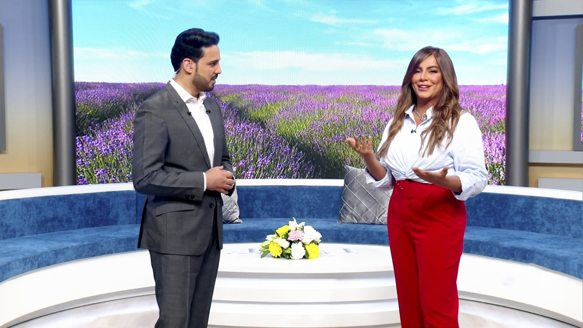 MBC1 SABAH AL KHEIR YA ARAB GHADA MUSALLI AND KHALIL AL FAHED 1