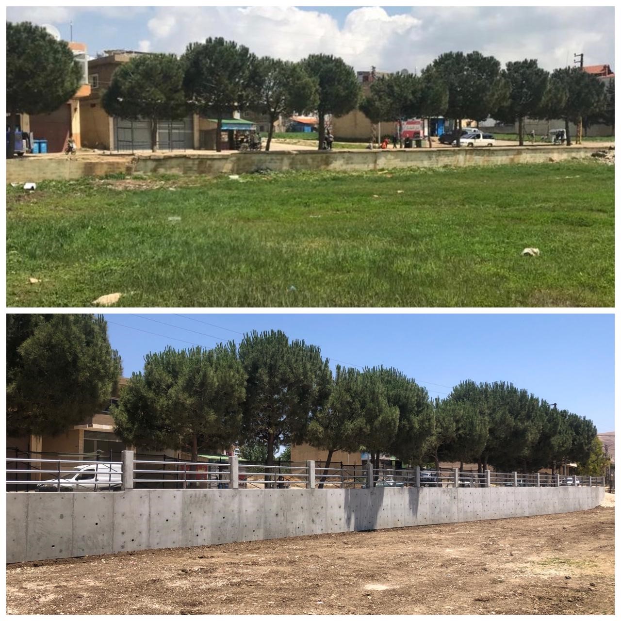 Lebanon CSP Ghazze Retaining Before and After 1