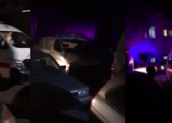 بالفيديو – زحمة سيارات اسعاف امام مستشفيات لبنان بعد امتلائها بمرضى كورونا