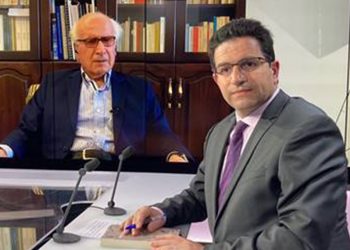 الفيلسوف اللبناني ناصيف نصار ضيف وسيم الأحمر يوم السبت 15 مايو الساعة 19:40 بتوقيت باريس