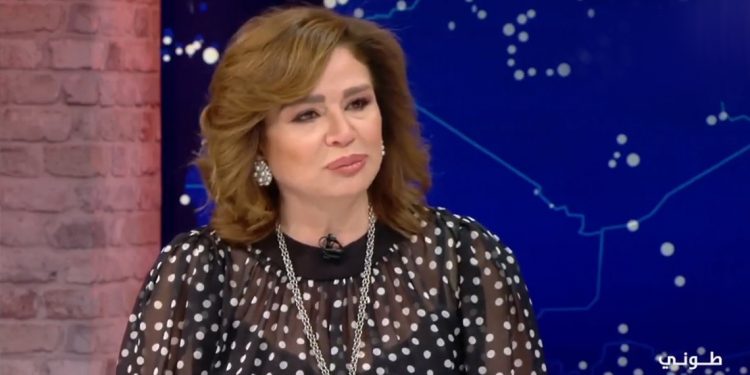النجمة المصرية الهام شاهين تبكي على الهواء والسبب ذكرى انفجار بيروت
