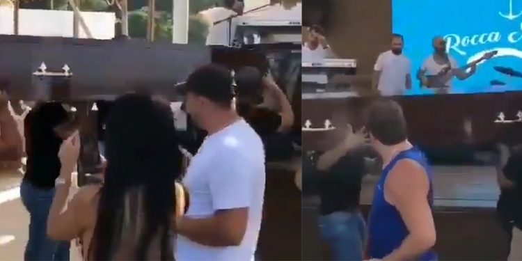 بالفيديو – فنان لبناني يصل الى حفلته داخل تابوت ويثير الجدل