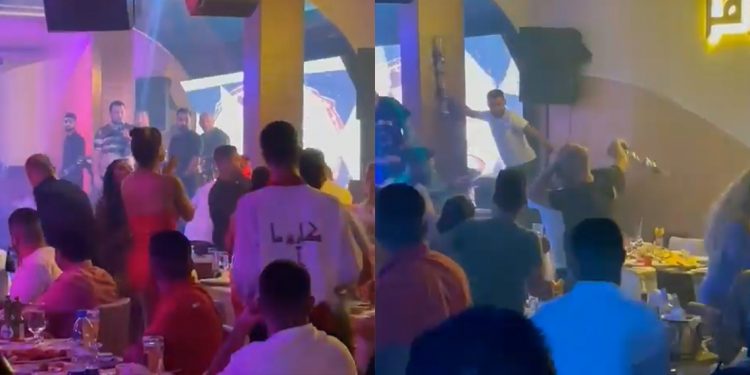بالفيديو اشكال عنيف في حفل وديع الشيخ واصابة نورهان