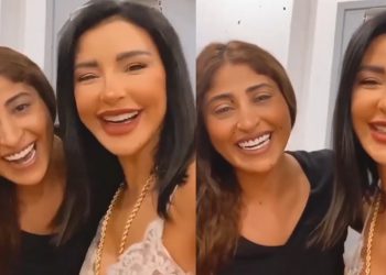 بالفيديو ماغي بو غصن تزور كواليس تصوير هروب وتلتقي شجون