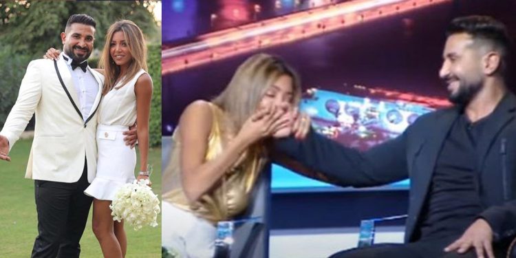 زوجة أحمد سعد تثير الجدل وتقبّل يده على الهواء 1 زوجة أحمد سعد تثير الجدل وتقبّل يده على الهواء