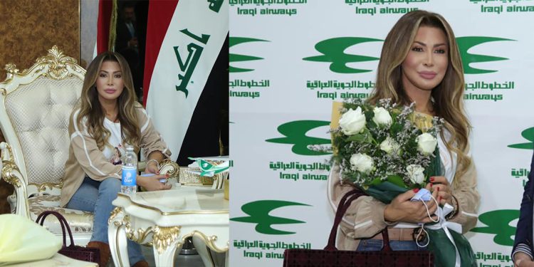 العراق يستقبل نوال الزغبي بالحب والورود 1 العراق يستقبل نوال الزغبي بالحب والورود