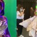 رحمة رياض ترتدي فستاناً من الورق وتعلق.. الفنون جنون