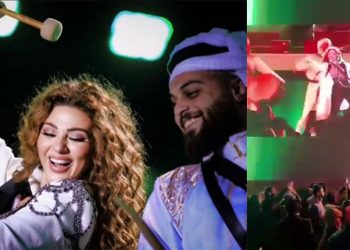ميريام فارس تشعل حماس مسرح فورمولا إي وتطلق اغنيتها العراقية الجديدة