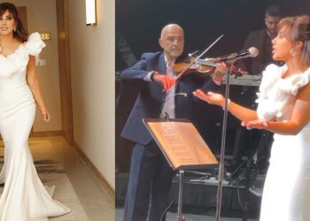نجوى كرم تشعل اجواء حفلها في مهرجان دبي للتسوق