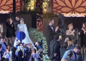 بالفيديو ديو يجمع اليسا و اصالة في حفل زفاف ابنتها شام الذهبي