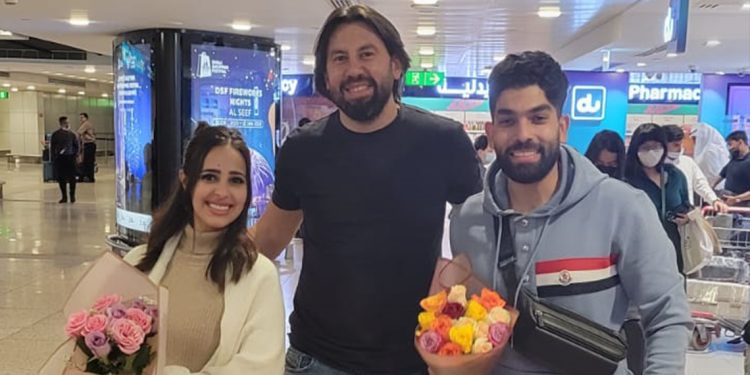 دبي تجمع المخرج عادل سرحان و الفنان سامر أبو طالب