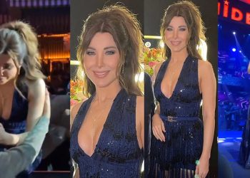نانسي عجرم تشعل اجواء حفلها في تركيا بحضور عائلتها
