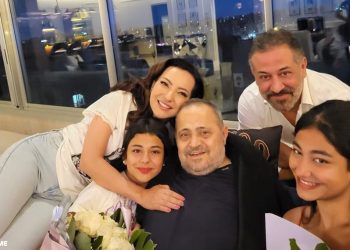 امل عرفة و عبد المنعم عمايري في زيارة مفجأة لسلطان الطرب جورج وسوف