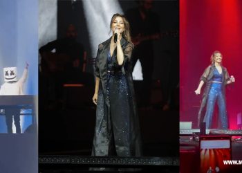 نانسي عجرم تشعل اجواء حفلها في الرياض مع مارشميلو لأول مرة
