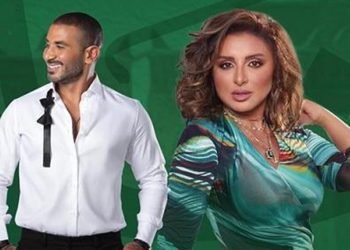 أنغام و أحمد سعد يجتمعان بحفل اليوم الوطني في السعودية