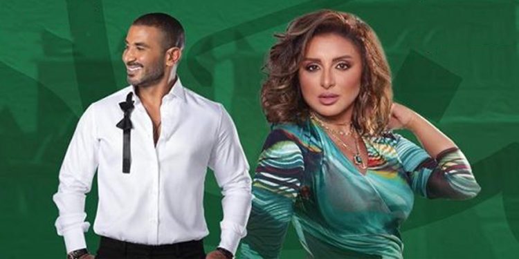 أنغام و أحمد سعد يجتمعان بحفل اليوم الوطني في السعودية 1 أنغام و أحمد سعد يجتمعان بحفل اليوم الوطني في السعودية