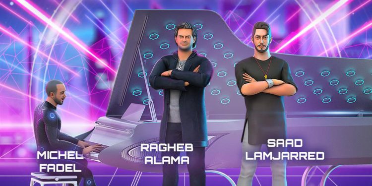 اول حفل يجمع راغب علامة مع سعد لمجرد وميشال فاضل في الميتافيرس