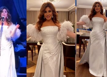 نجوى كرم في قبرص.. اطلالة عروس واجواء ساحرة
