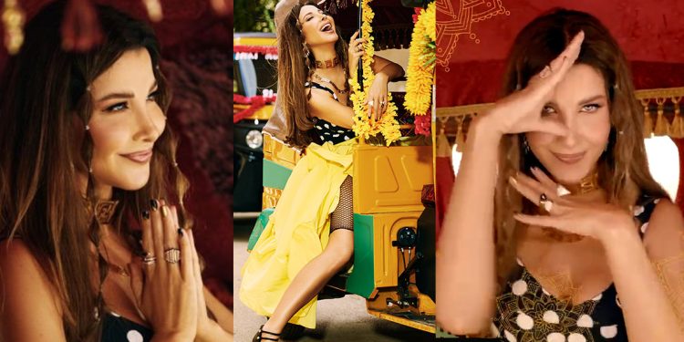 بأجواء هندية نانسي عجرم تشوق جمهورها لكليب على شانك 1 بأجواء هندية نانسي عجرم تشوق جمهورها لكليب على شانك