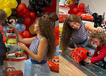 بالفيديو هكذا احتفلت ميريام فارس بعيد ميلاد ابنها