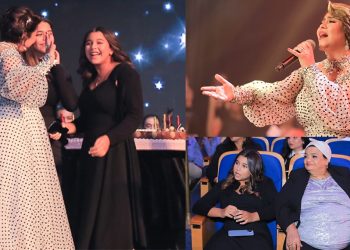 شيرين تحتفل بعيدها في حفل دار الأوبرا بحضور والدتها وابنتيها