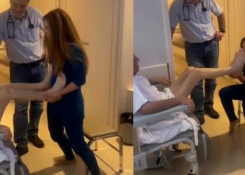 شاكيرا تقبل قدمي والدها بفيديو مؤثر من المستشفى