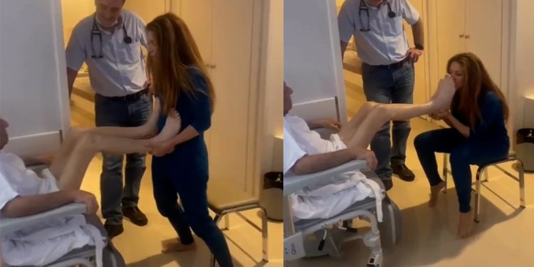 شاكيرا تقبل قدمي والدها بفيديو مؤثر من المستشفى