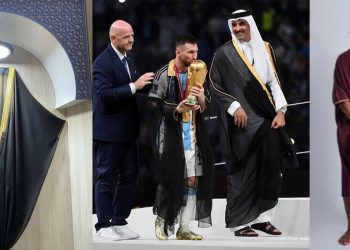 البشت القطري يغزو المتاجر العالمية بعد صورة تتويج ميسي