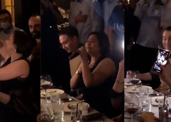 بالفيديو شيرين تغني بحبك يا لبنان بسهرة جديدة مع حسام حبيب في بيروت