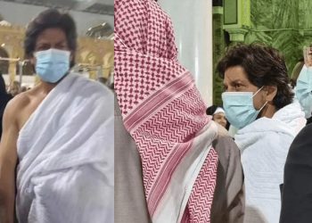 بالصور – شاروخان في ثياب العمرة