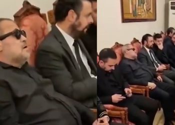 بالفيديو – لقطات من عزاء الراحل وديع جورج وسوف في لبنان