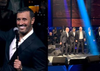 بالفيديو هكذا احتفل كاظم الساهر بفوز العراق في خليجي 25 من حفله في السعودية