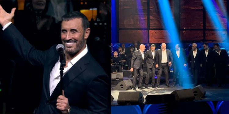 بالفيديو هكذا احتفل كاظم الساهر بفوز العراق في خليجي 25 من حفله في السعودية