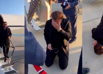 بالفيديو – ماجد المهندس يبكي ويقبل ارض العراق فور وصوله الى البصرة للمشاركة في ختام خليجي 25