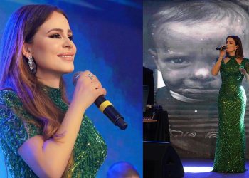 كارول سماحة تغني الأمل لأطفال مركز السرطان في الكويت