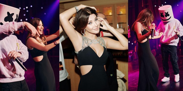 نانسي عجرم تتألق بحفل في لاس فيغاس ومارشميلو مفاجأة السهرة 1 نانسي عجرم تتألق بحفل في لاس فيغاس ومارشميلو مفاجأة السهرة