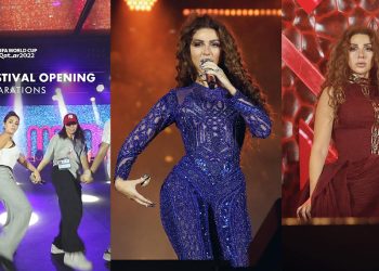 بالفيديو ميريام فارس تكشف لأول مرة عن كواليس حفلها بافتتاح كأس العالم