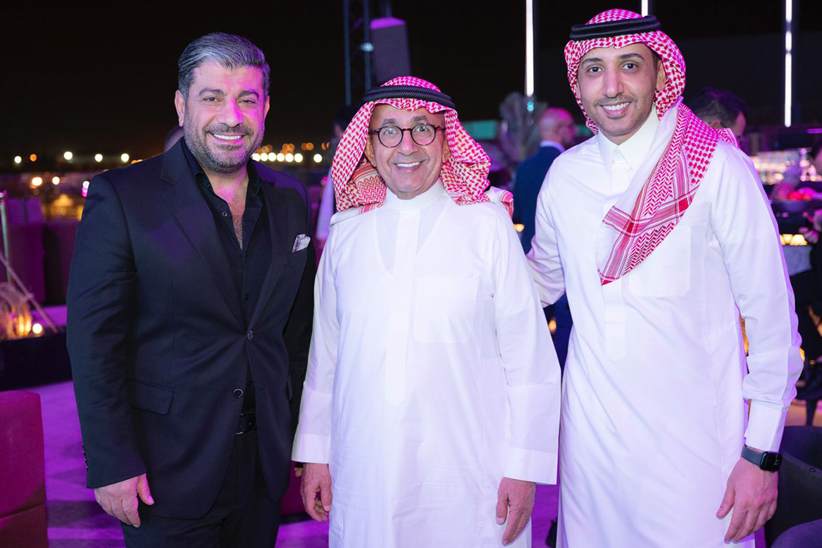 12 MBC LOUD FM LAUNCH EVENT GROUP DIRECTOR OF AUDIO MUSIC AND RADIO ZIAD HAMZE AND DAOOD SHERYAN AND YASSER SHAMARANI