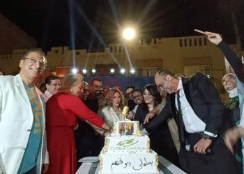 بالفيديو احتفالية نادية مصطفى بأغنيتها الجديدة يسلملي ذوقهم