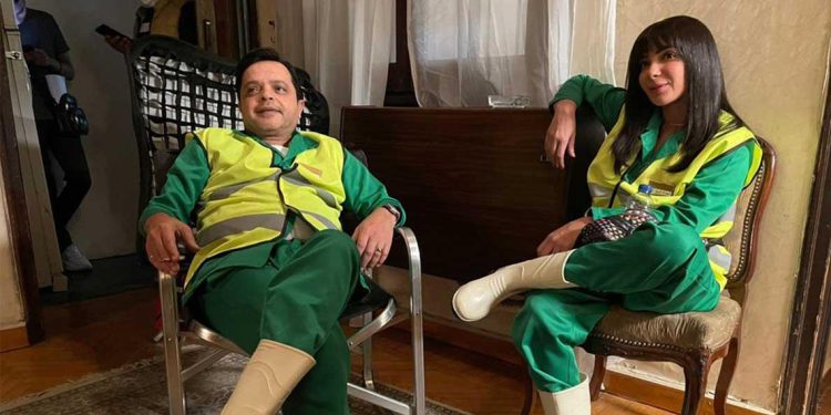 محمد هنيدي ومنى زكي يجتمعان بعد 20 عام بفيلم الجواهرجي 1 محمد هنيدي ومنى زكي يجتمعان بعد 20 عام بفيلم الجواهرجي