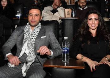 بالصور ياسمين صبري ومحمد إمام يجتمعان بالعرض الأول لفيلم أبو نسب
