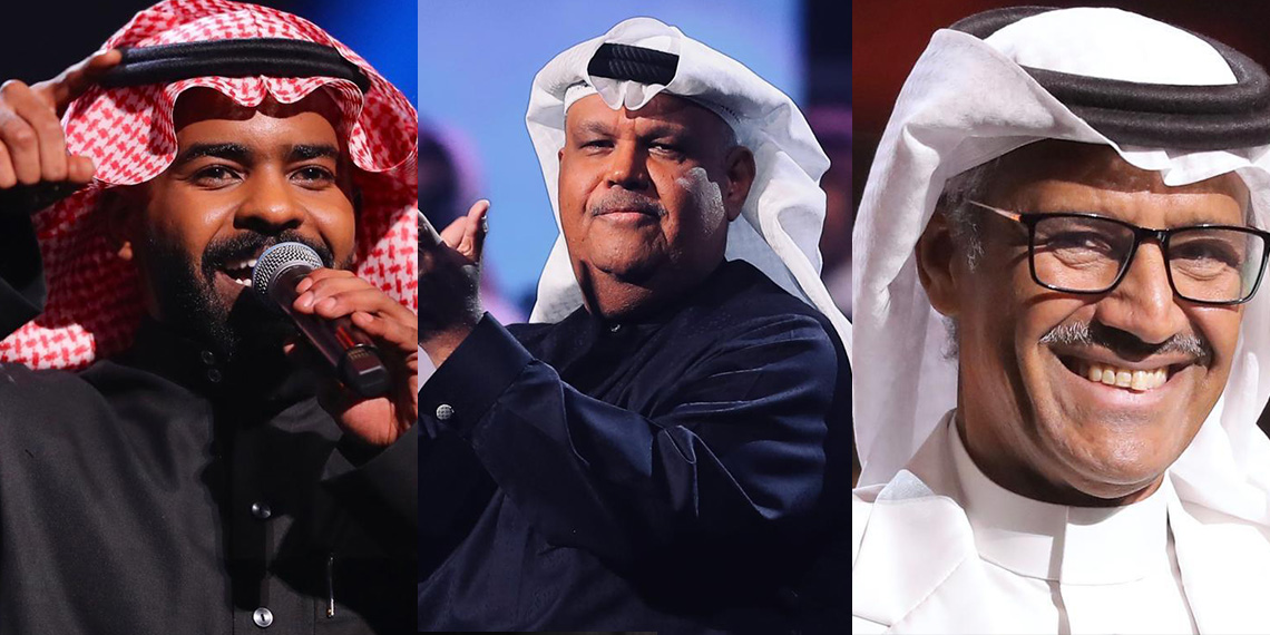 Nabil Shuwail, Khaled Abdel Rahman and Tahoum Al-Talasi, Stars of a Gulf Night in Riyadh Season – Music Nation