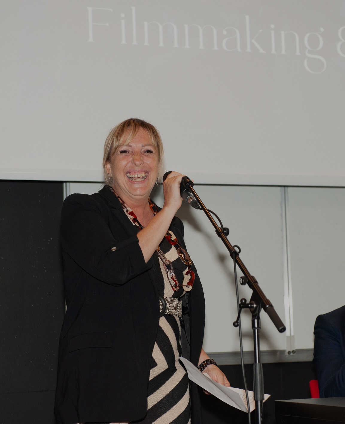 MBC ACADEMY Cannes graduation ceremony EMMANUELLE BEZZI Municipal Counselor in charge of training of Cannes City representing Cannes Mayor